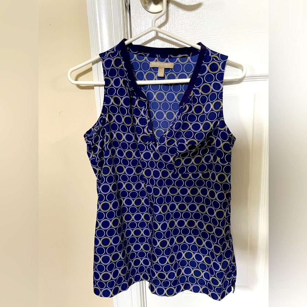 Banana Republic sleeveless neon pink animal print tank top size 4